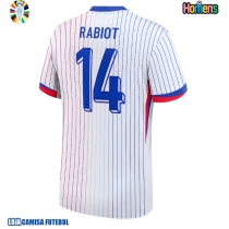 Camisa de Futebol França Adrien Rabiot #14 Equipamento Secundário Europeu 2024 Manga Curta